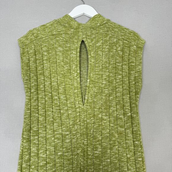 Anthropologie Saturday Sunday Elisabeth Maxi Dress Womens Small Green Rib Knit - Picture 7 of 13